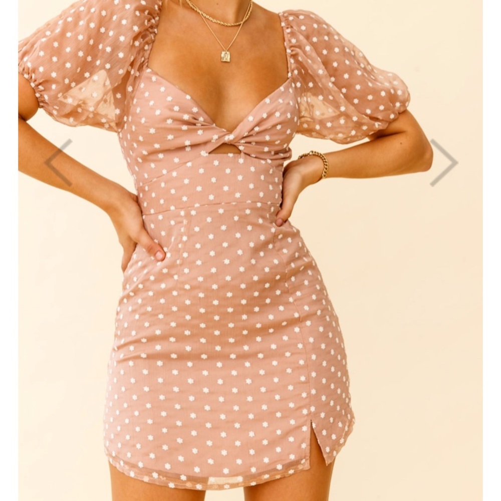 Molli Sheer Puff Sleeve Dress
